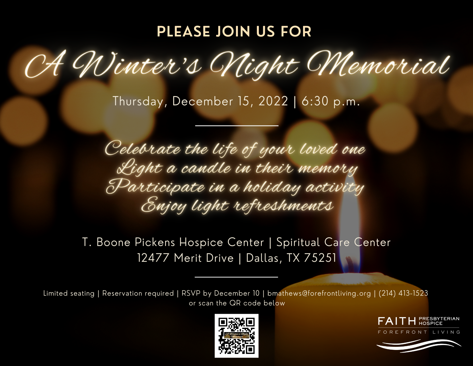 Winter’s Night Memorial Scheduled for December 15 – Faith Presbyterian ...